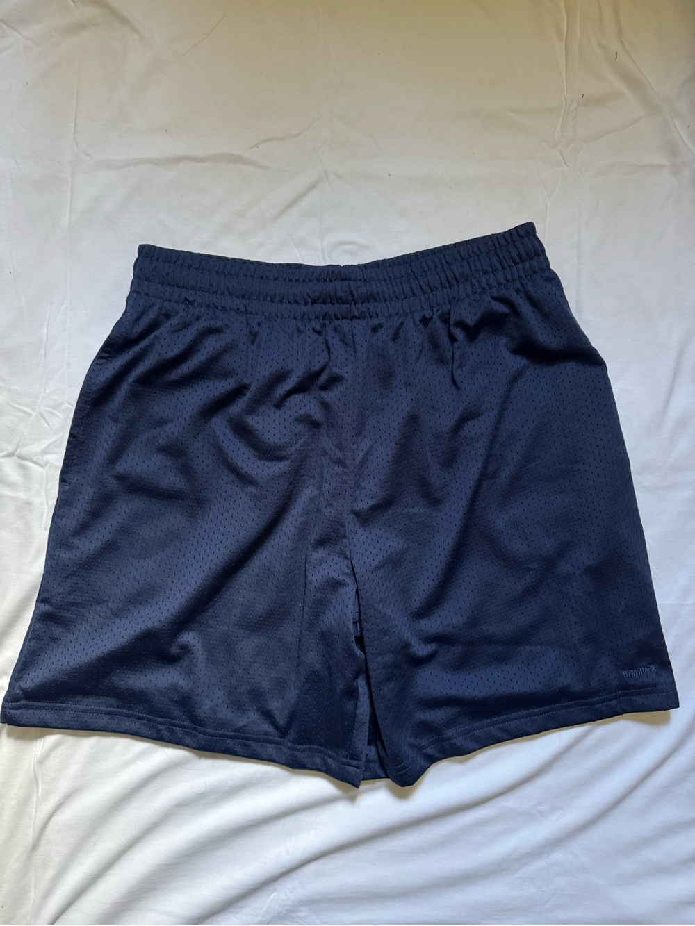 Gymshark Men’s Medium (M) everywear Navy Blue Mesh Basketball Shorts
